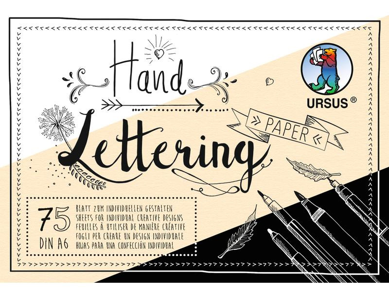 URSUS Zeichenblock Handlettering A6, 210 g/m², 75 Blatt