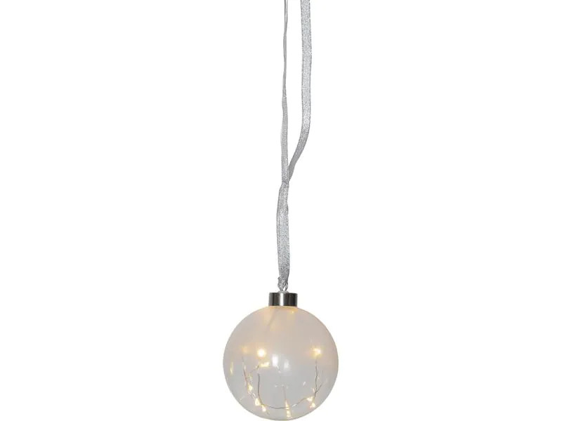 Star Trading Weihnachtskugel Glow, 15 LED, 10 cm, indoor