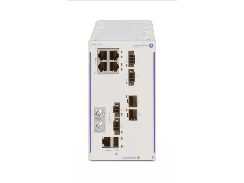 Alcatel-Lucent Rail PoE+ Switch OmniSwitch OS6465-P6 4 Port