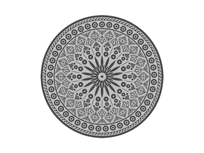 Esschert Design Teppich Rund Ø 170 cm