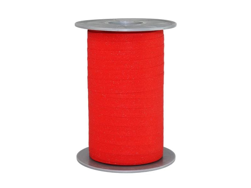 Pattberg Geschenkband Poly Glitter 1 cm x 100 m, Rot