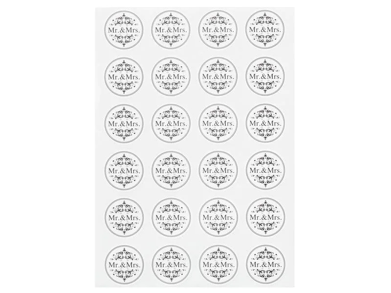 HobbyFun Motivsticker Mr. &amp; Mrs. 1 Blatt