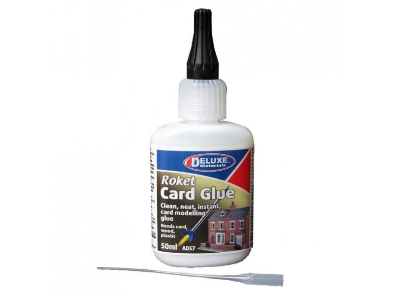 Deluxe Materials Modellbauklebstoff Roket Card Glue 1 Stück, Transparent
