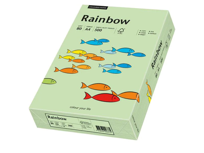 Rainbow Kopierpapier Rainbow 80 g/m² A4, Mittelgrün