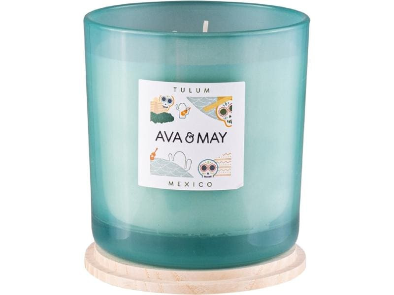 AVA &amp; MAY Duftkerze Tulum Gross, 500 g