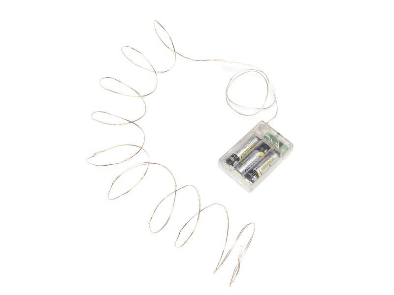 Konstsmide LED Lichterkette Angel Hair LK Micro, 3.9 m, 40 LEDs, Kupfer