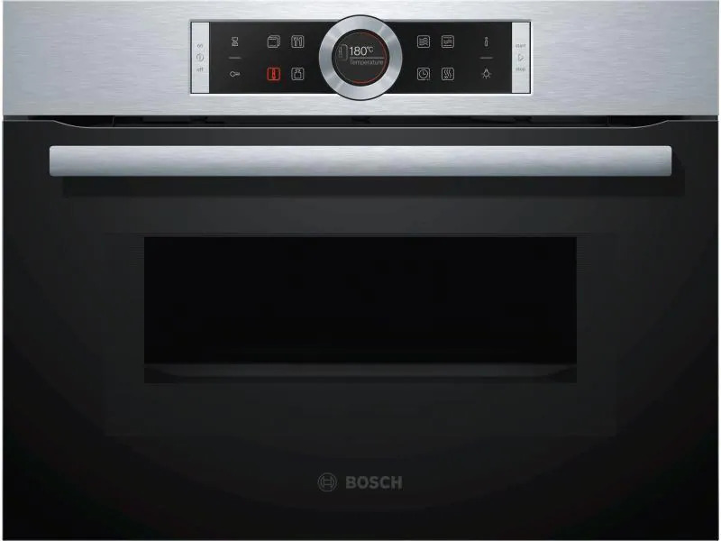 Bosch Einbaubackofen mit Mikrowelle CMG633BS1 Edelstahl/Schwarz