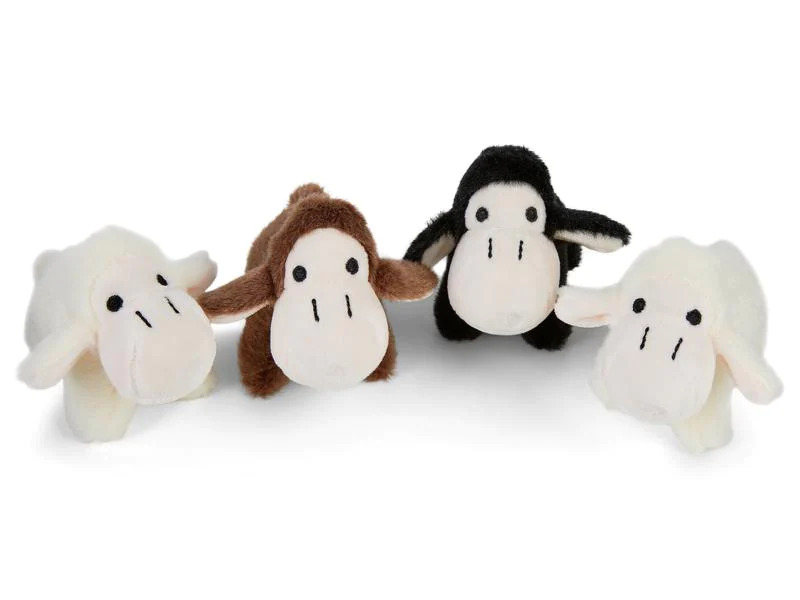 Mamanimals Kuscheltier Schaf Babys 4 Stück 9 cm