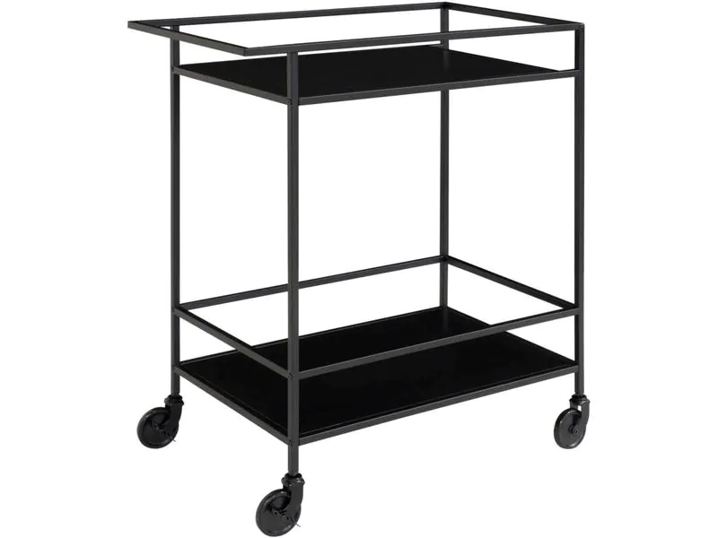 House Nordic Bartrolley Vita 79 x 68 cm, Schwarz