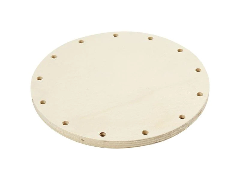Creativ Company Holzartikel Korbflecht – Boden Ø 12 cm