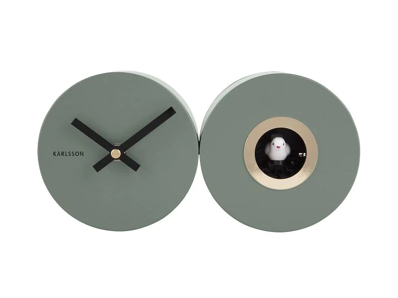 KARLSSON Wanduhr Kuckuck Grün Matt