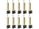 Lumix LED Baumkerze Basic Mini, Elfenbein, 10 Stück