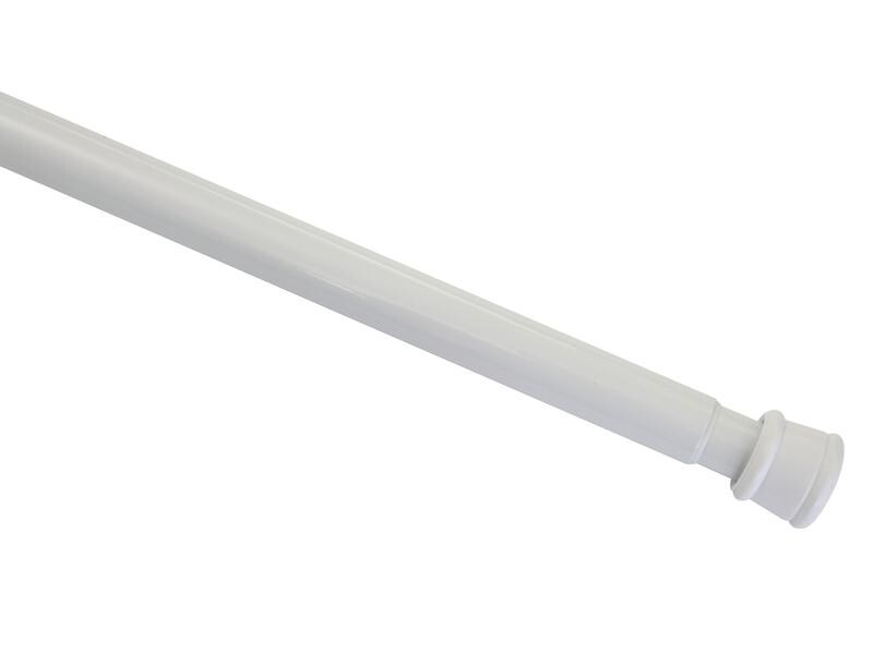 Gardinia Klemmstange 80-130 cm, Ø 23/26 mm Weiss