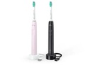 Philips Schallzahnbürste Duo Sonicare Series 3100 Weiss/Rosa&amp;Schwarz
