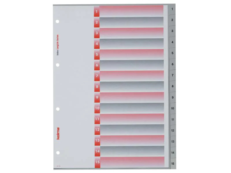 Kolma Register A4 LongLife 1-15