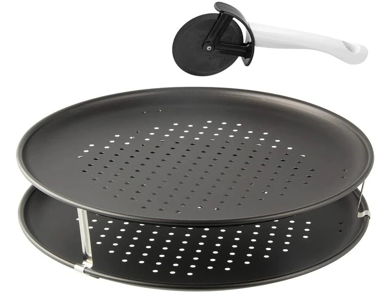 Zenker Pizzablech Special – Countries Ø 32 cm, 3-teilig