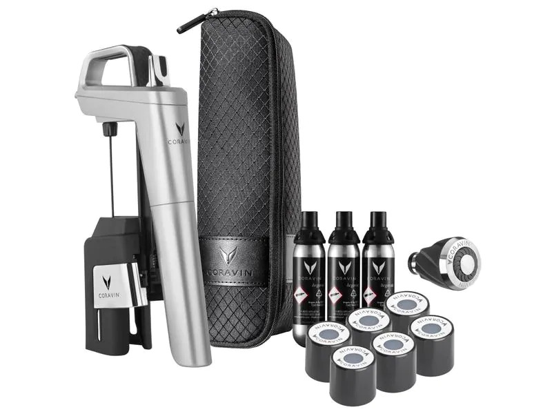 Coravin Weinausgiesser Timeless Six+ 1 Stück, Silber