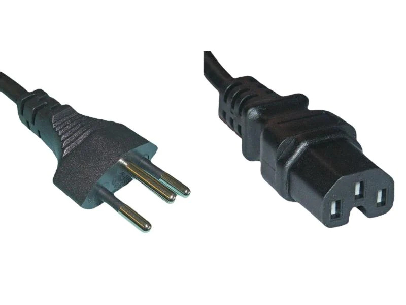 Diggelmann Netzkabel 3 m C15 - T12, Schwarz