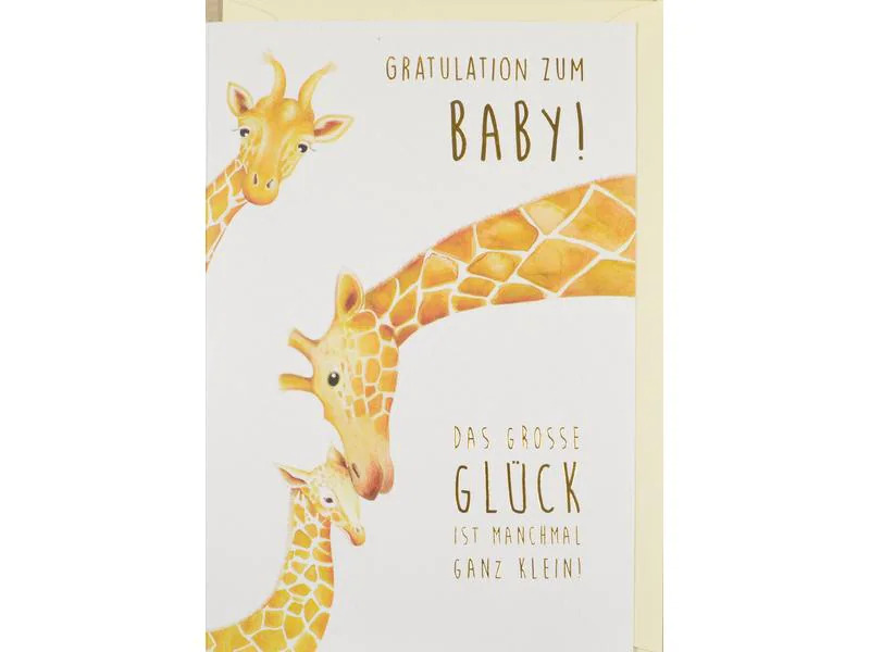 ABC Glückwunschkarte Zum Baby B6