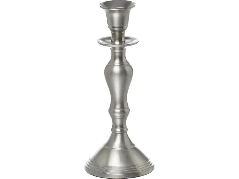 balthasar Kerzenständer Silber, 8 x 20 cm