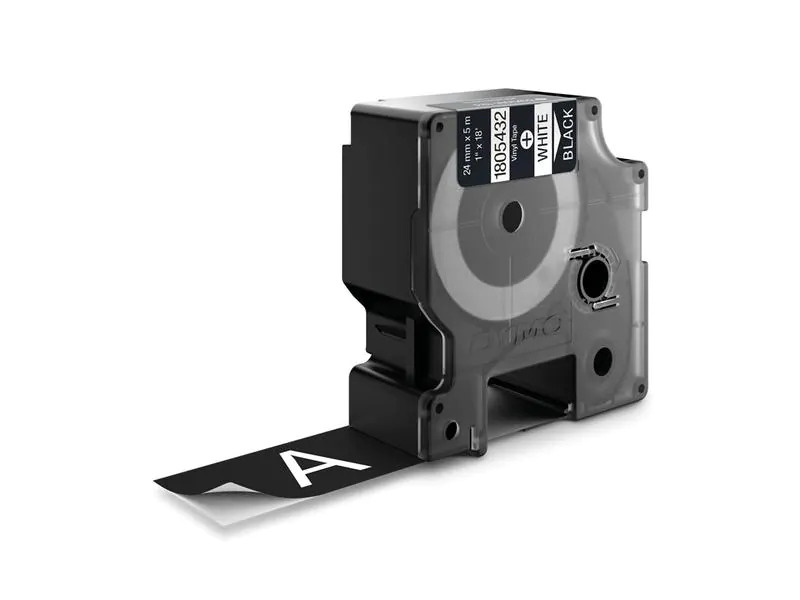DYMO Rhino Beschriftungsband Weiss auf Schwarz