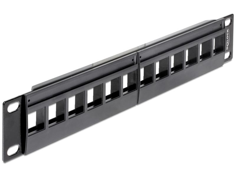 Delock Patchpanel Keystone 12-Port 10 Rack