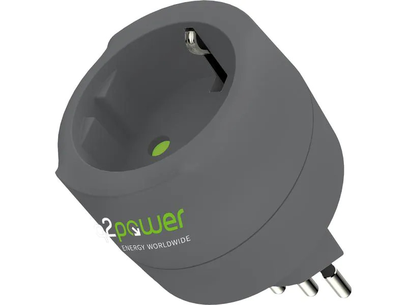 Q2Power Country-Reiseadapter EU-CH/IT/BRA