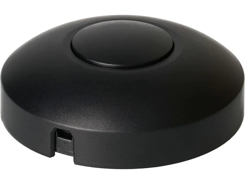 Max Hauri Universal-Fussdimmer Phasenabschnitt 100W, Schwarz