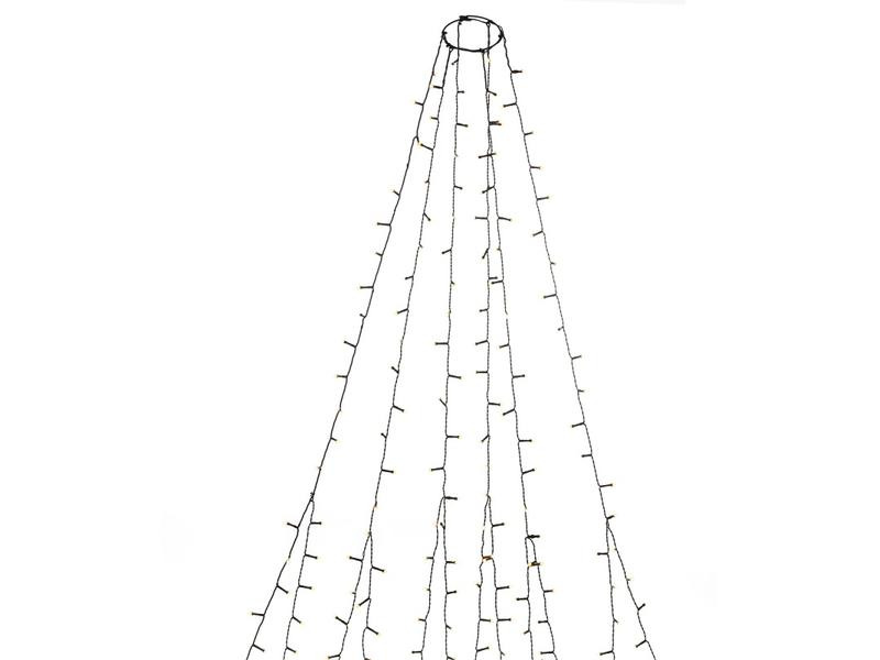 Konstsmide LED Baummantel mit Ring 6 Stränge, 270 Lampen