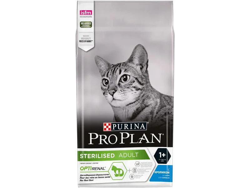 Purina Pro Plan Trockenfutter Steril. Renal Plus Adult mit Kaninchen 1.5 kg