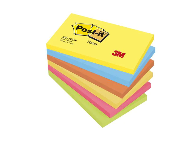 Post-it Notizzettel Post-it 12,7 x 7,6 cm Farbig