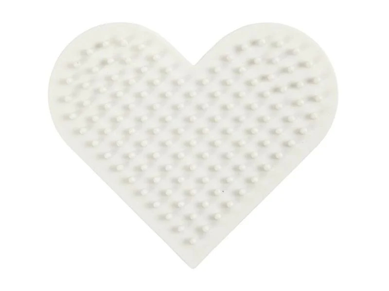 Creativ Company Bügelperlen Platten Nabbi Herz Weiss