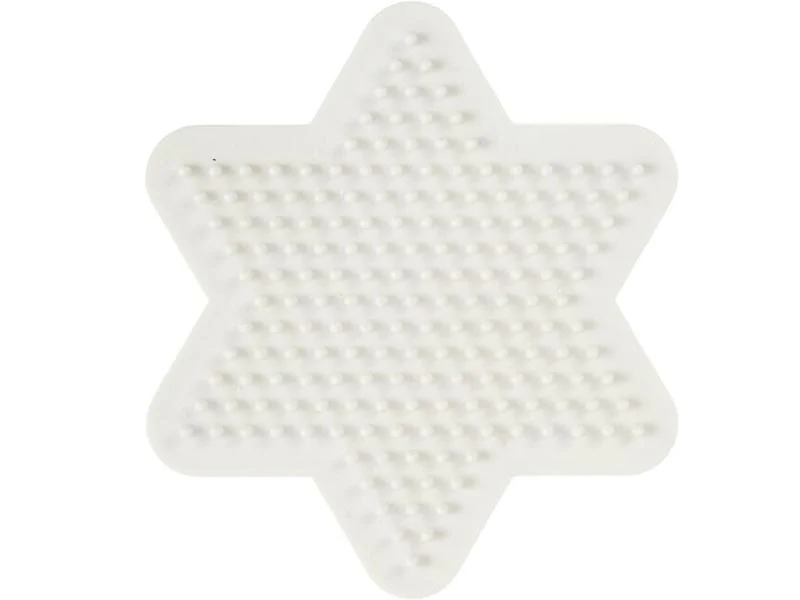 Creativ Company Bügelperlen Platten Nabbi Stern Weiss