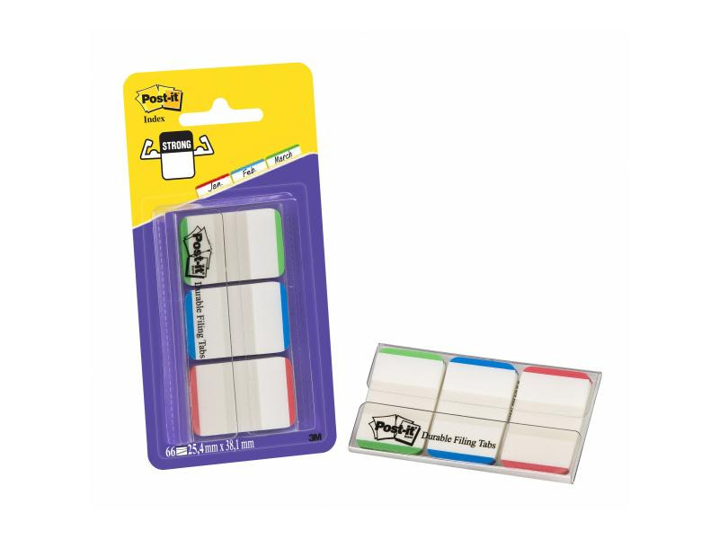 Post-it Page Marker Index Strong Grün/Blau/Rot, 3 Stück