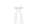 Partydeco Hochzeitsaccessoire Autodeko Schleife Satin 14 cm, Weiss