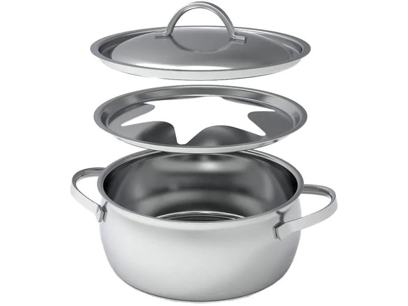 Kisag Fondue-Topf Gstaad Silber