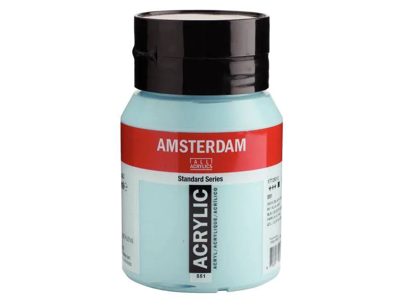 Amsterdam Acrylfarbe Standard 551 Himmelblau deckend, 500 ml