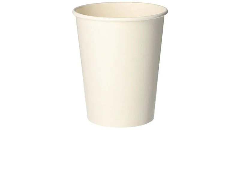 Papstar Einwegbecher Pure 200 ml, 50 Stück, Weiss