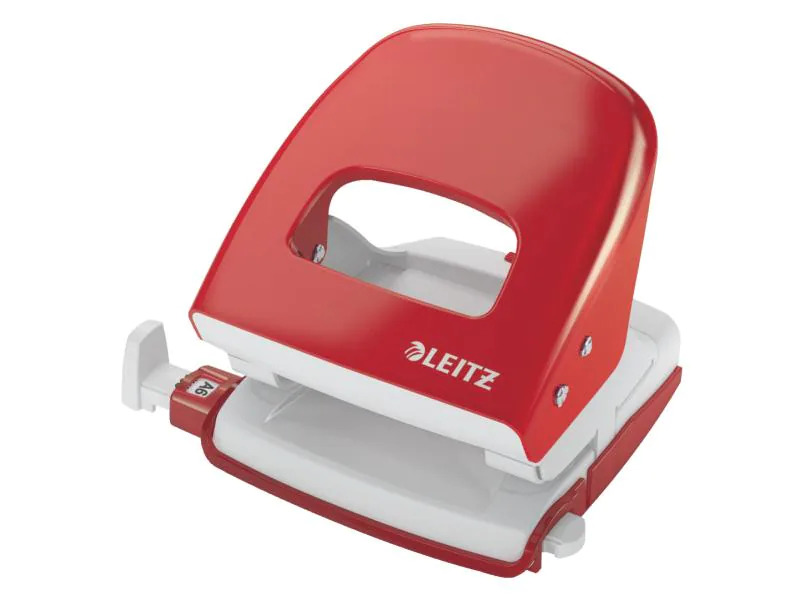 Leitz Locher Nexxt 30 Seiten, Grau-Rot