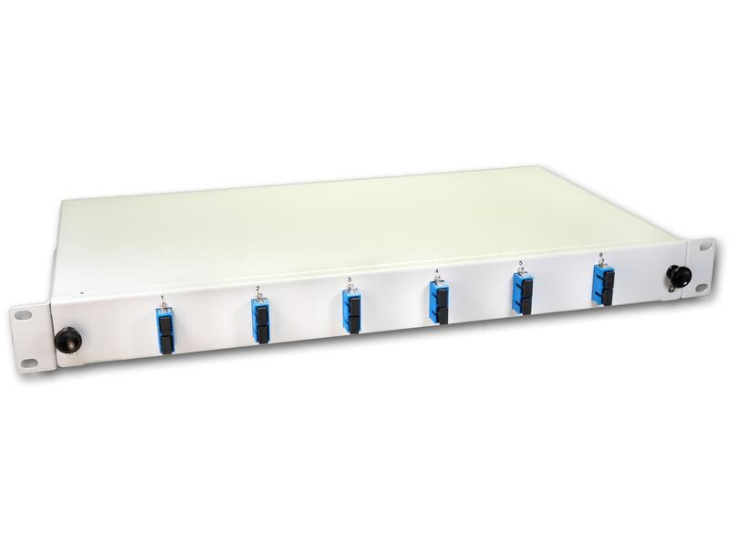 Lightwin Spleissbox 12 Fasern, 6x DSC SM, 9/125µm OS2 Pigtail