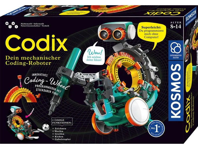 Kosmos Experimentierkasten Codix – Dein mechanischer Coding-Roboter