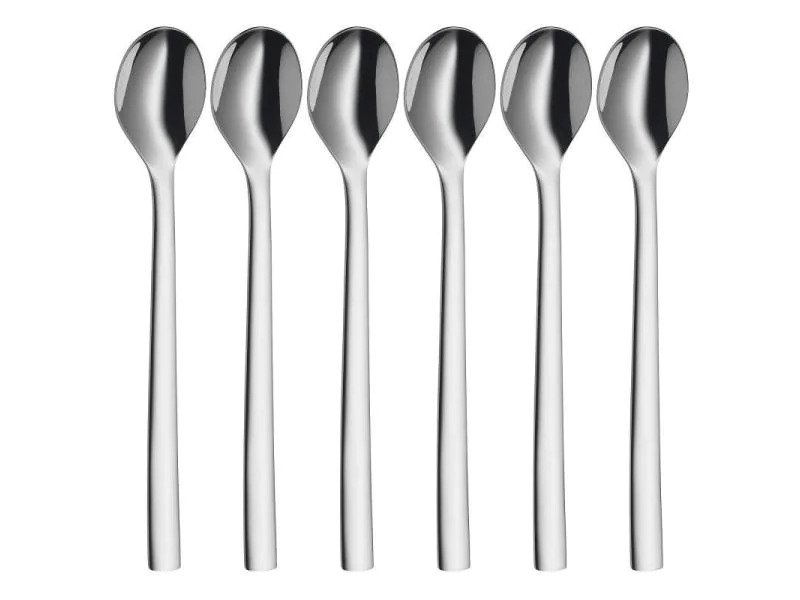 WMF Latte Macchiato Löffel Nuova 6 Stück, Silber
