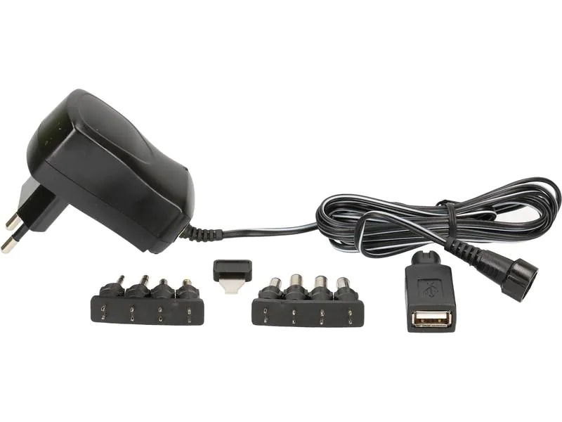 Max Hauri Steckernetzteil Universal 10 W, 3 - 12 V, 600 mA