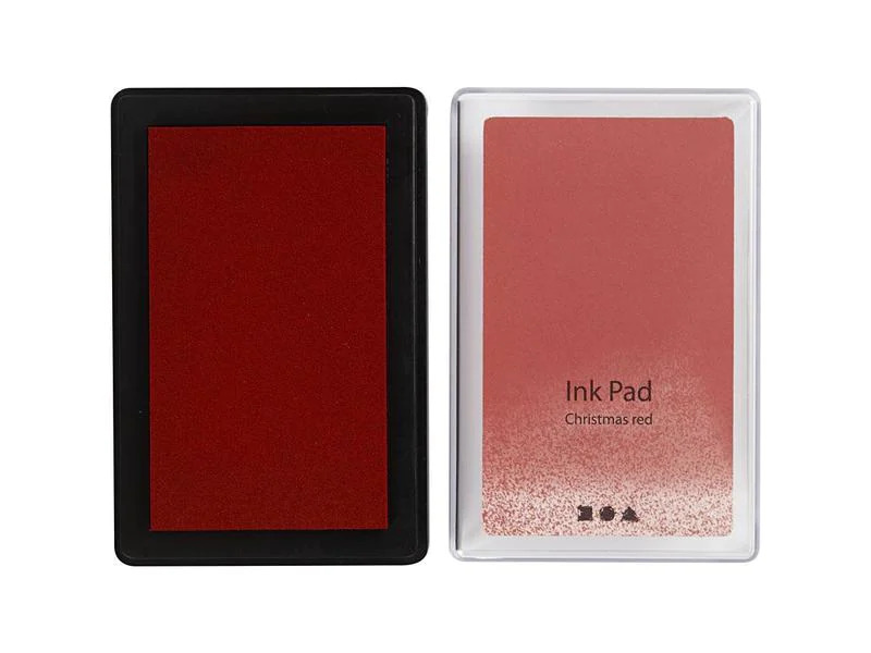 Creativ Company Stempelkissen Ink Pad, 9 x 6 x 2 cm Rot