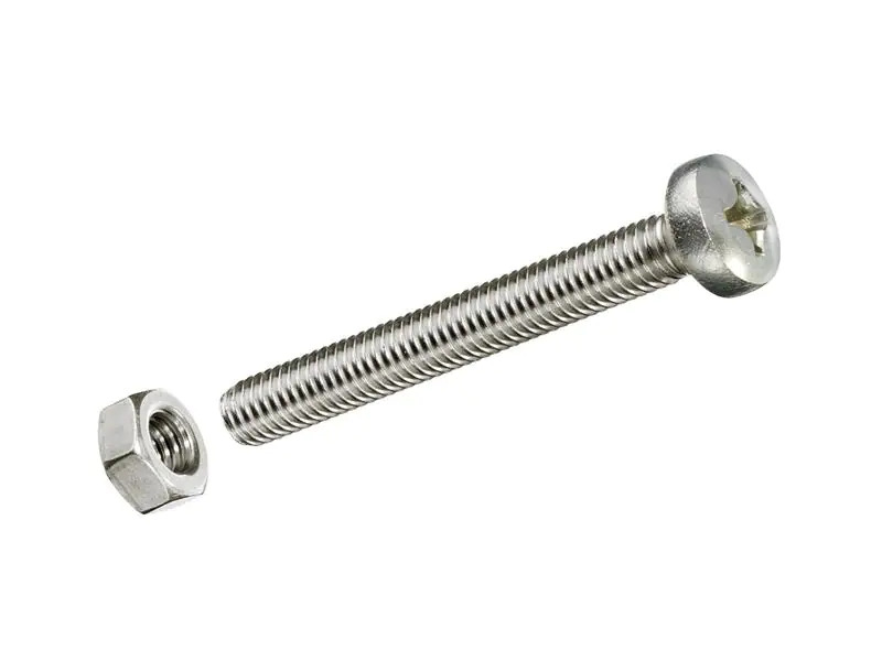 Krafter Metrische Schrauben M 6 x 30 mm mit Muttern Edelstahl, 4 Stk
