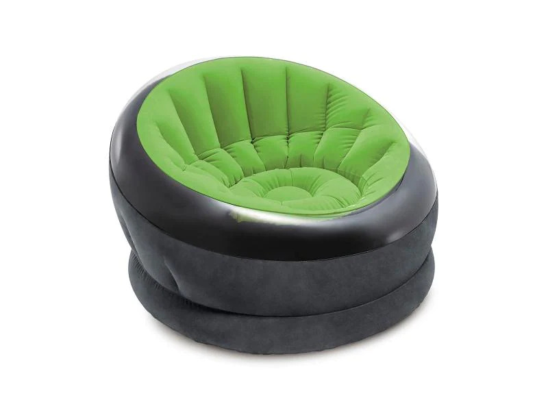 Intex Aufblasbarer Sessel Empire 112 x 109 cm, Grün, Schwarz