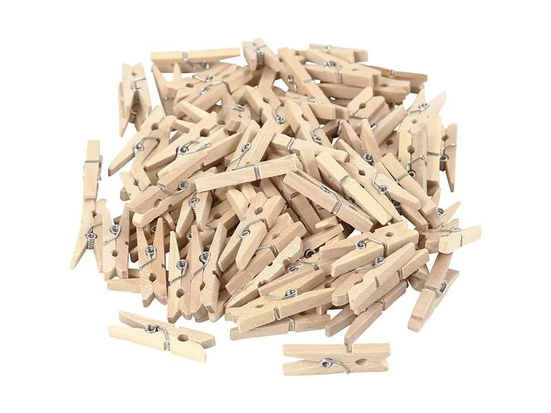 Creativ Company Holzartikel Wäscheklammer 100 Stück
