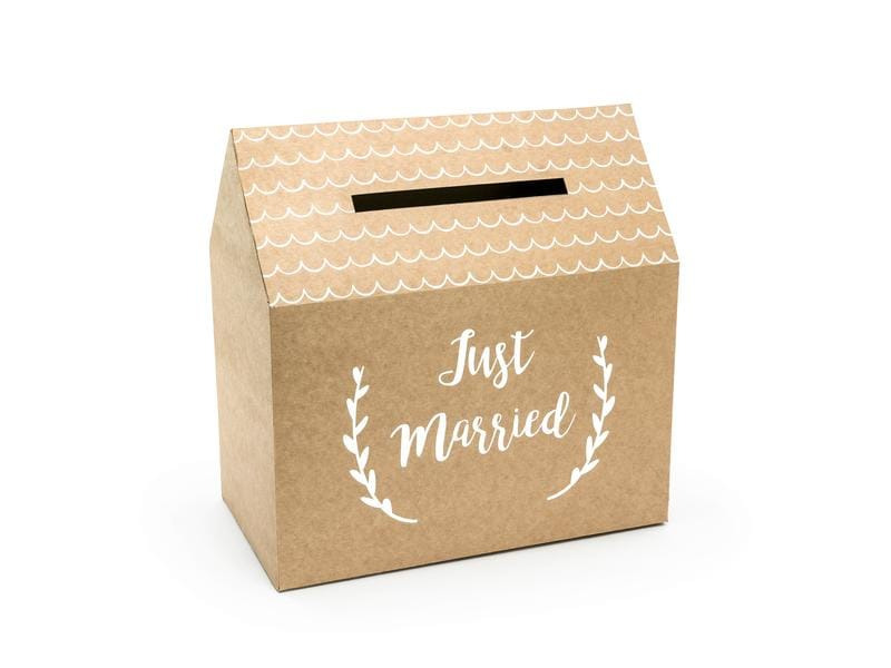 Partydeco Hochzeitsaccessoire Kartenbox Just Married 30 x 30.5 cm