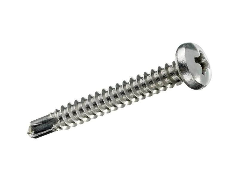 Krafter Selbstbohrschrauben Linsenkopf 3.5 x 19 mm Stahl, 8 Stück