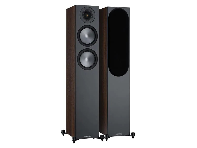 Monitor Audio Standlautsprecher Paar Bronze 200 Schwarze Walnuss